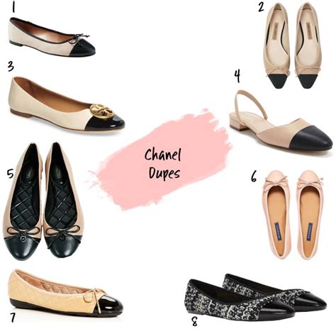 chanel ballerina dupes|ballet flats dupe.